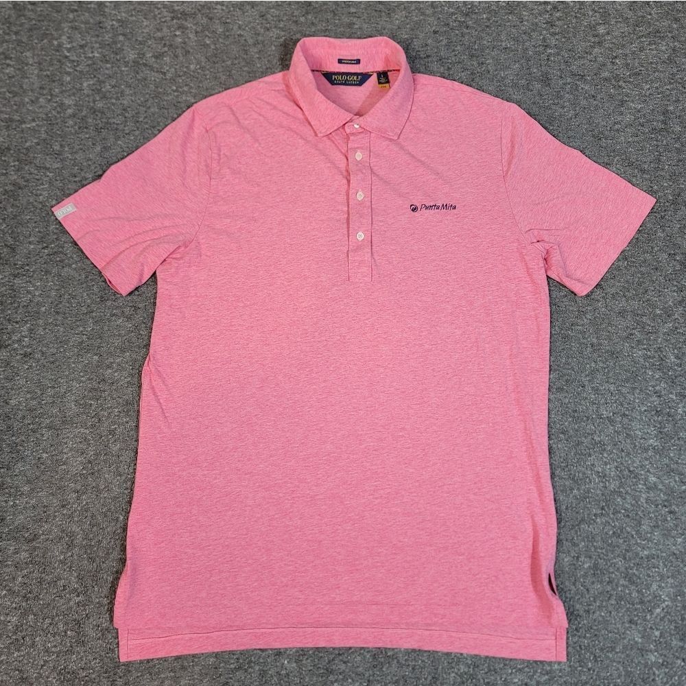 Polo Golf Ralph Lauren Stretch Lisle Polo Shirt Pink Heather L Punta Mita Resort